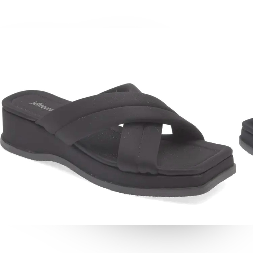 Free People x Jeffrey Campbell Black Slide Sandals size 7.5